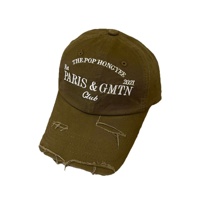 Men's Distressed Cotton Twill Baseball Cap Stornfield