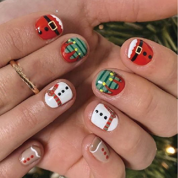 Festive Holiday Nail Art Set Stornfield