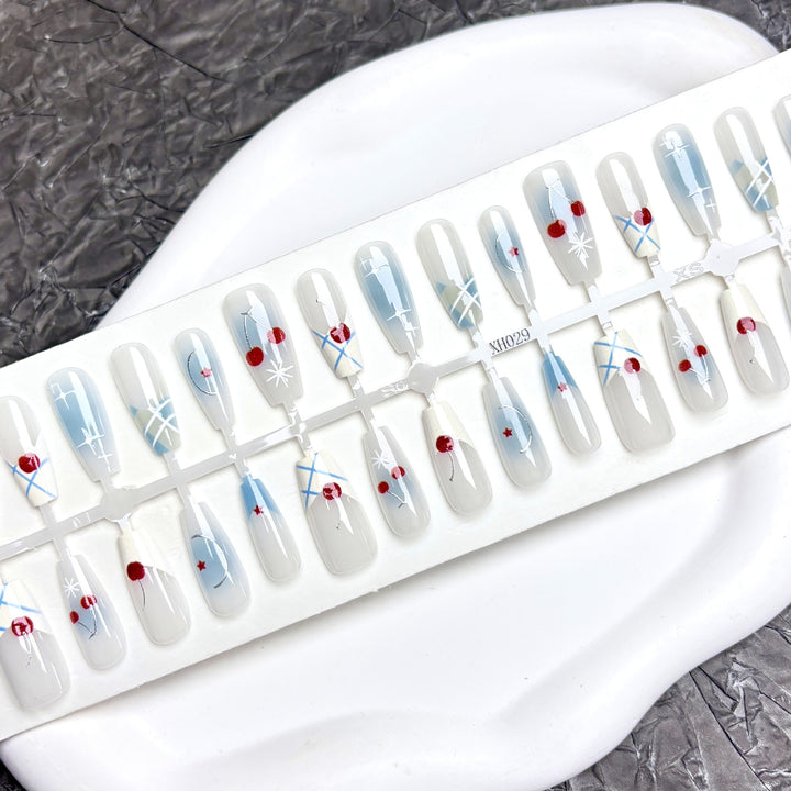 Artistic Acrylic Press-On Nail Set
