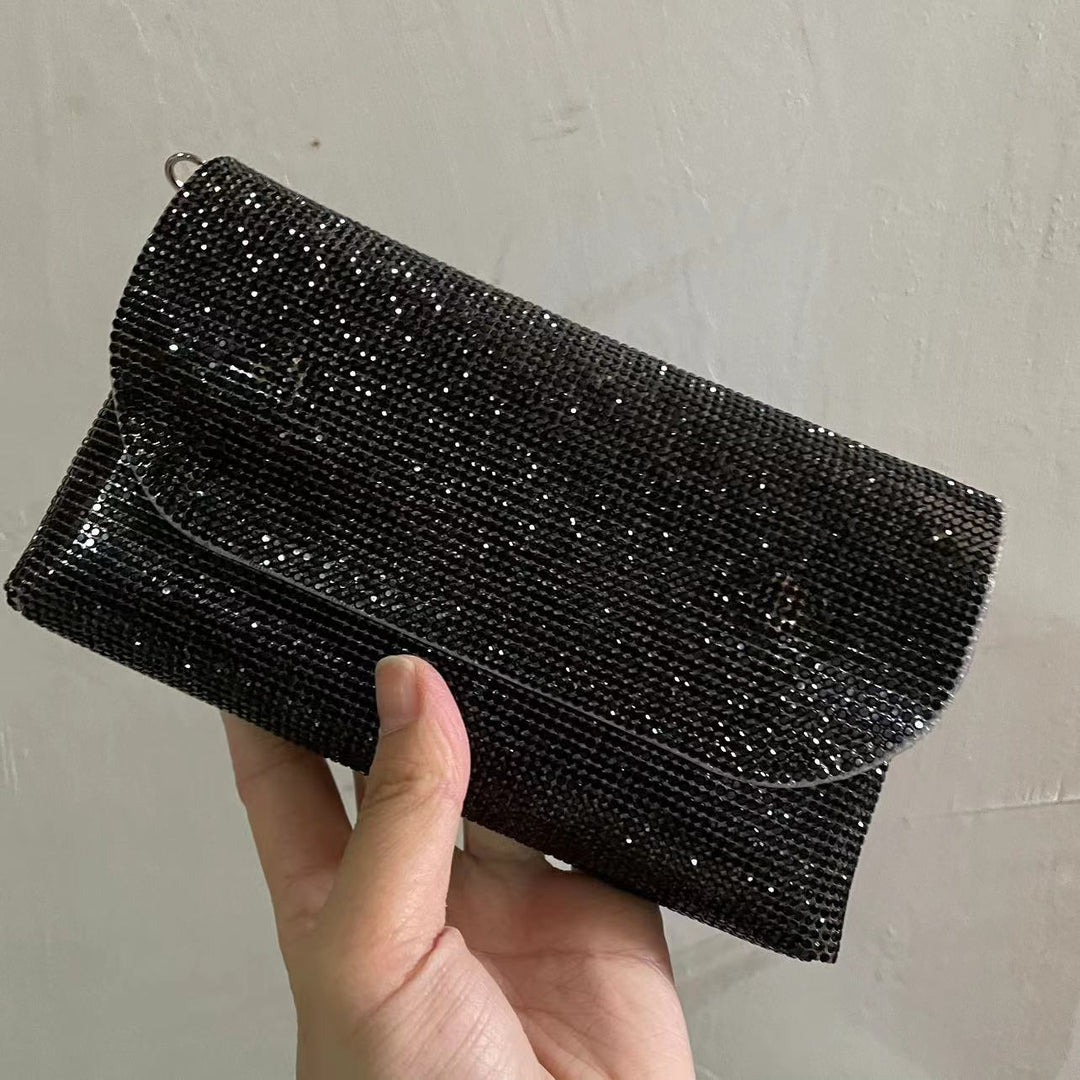 Rhinestone-Studded Evening Clutch