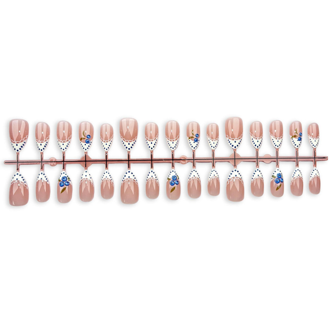 Themed Decorative Press-On Nail Set with Artistic Designs