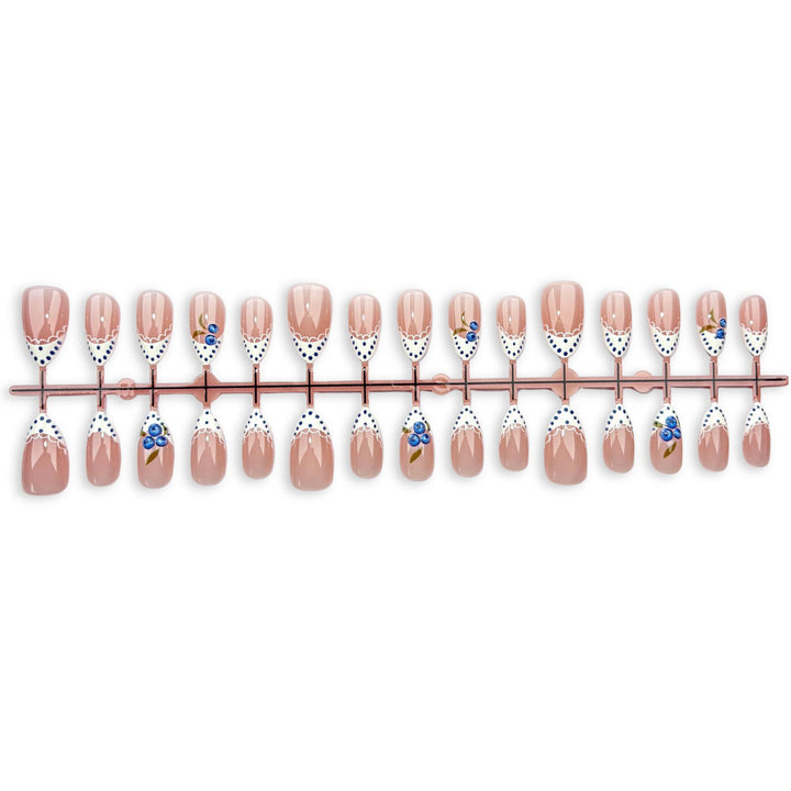 Themed Decorative Press-On Nail Set with Artistic Designs