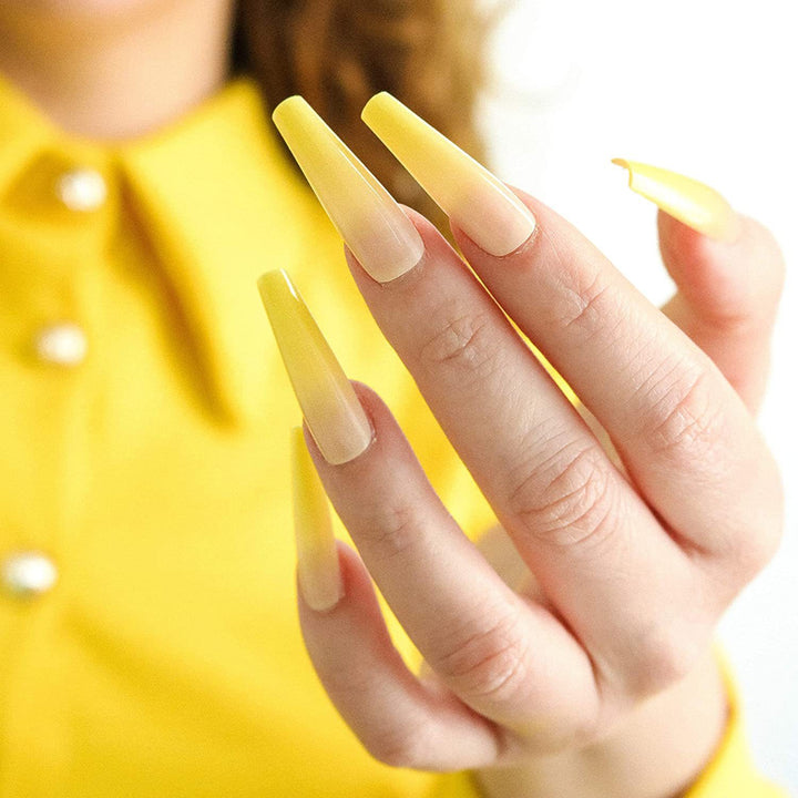 Elegant and creative art nails in ombre style Stornfield