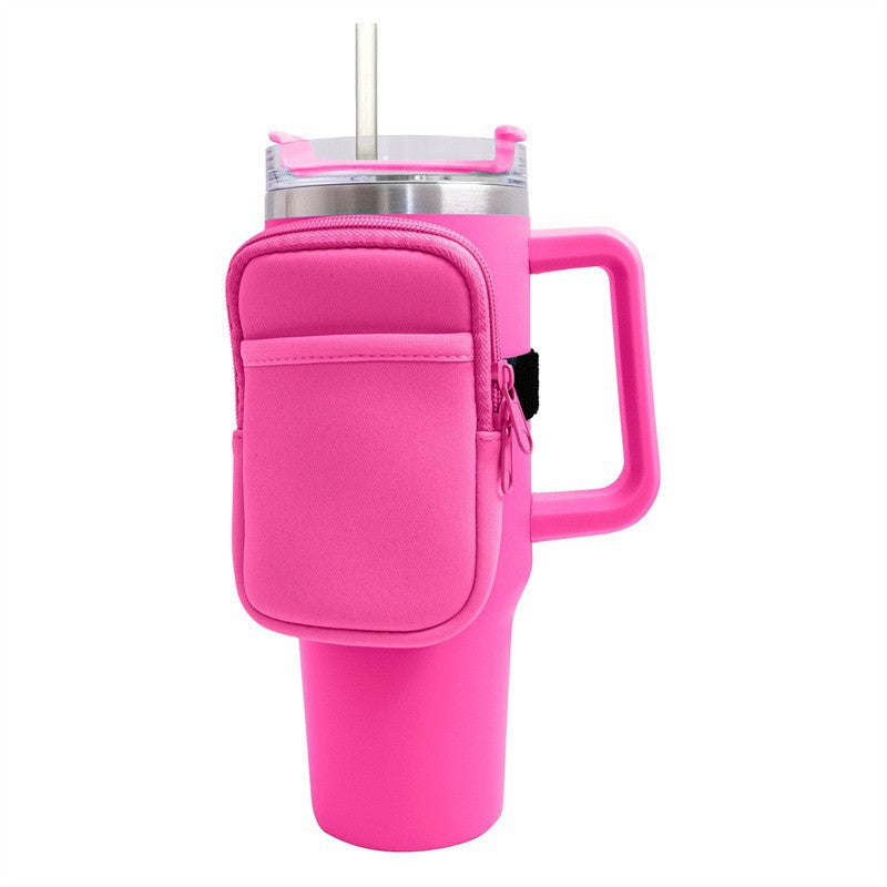 Unisex cup holder with practical pocket Stornfield