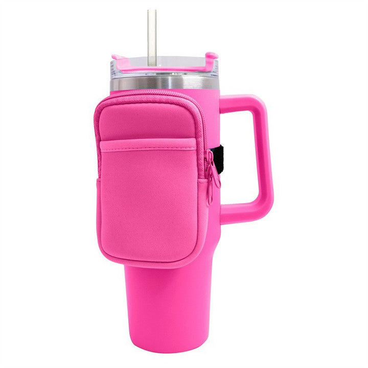 Unisex cup holder with practical pocket Stornfield