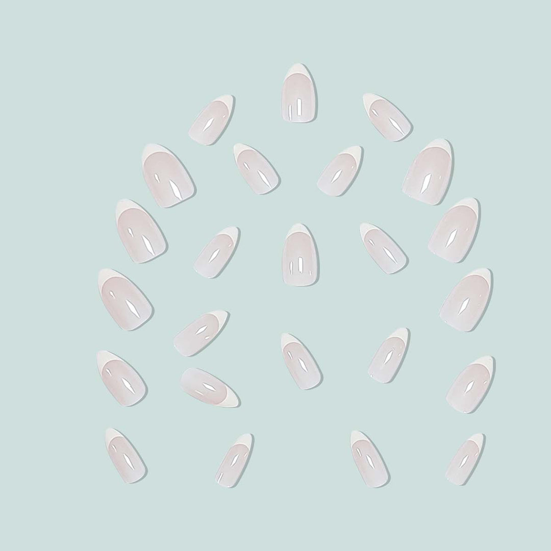Elegant stiletto nails with French design Stornfield