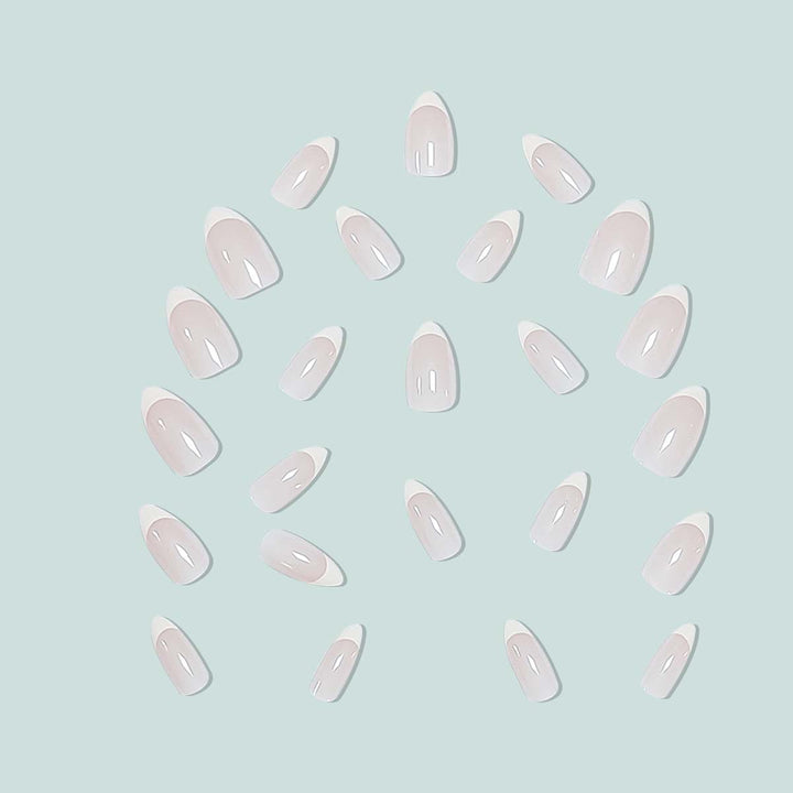 Elegant stiletto nails with French design Stornfield