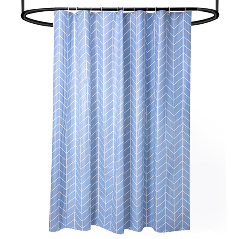 Modern Chevron Pattern Shower Curtain Stornfield