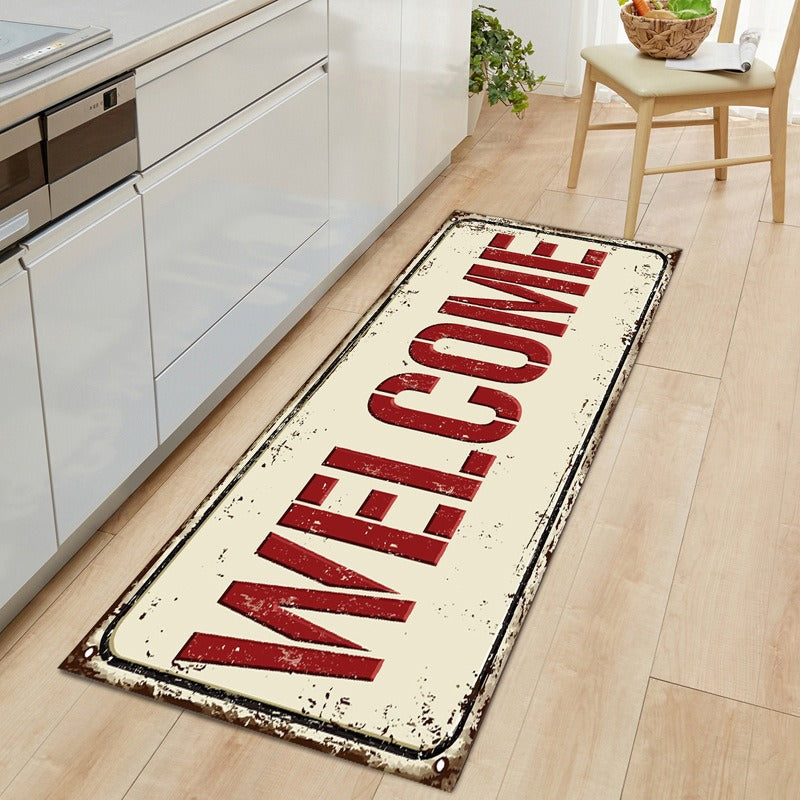 Vintage-Inspired Laundry Room Mat