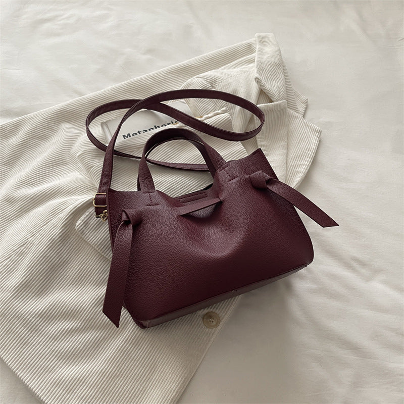 Structured Leather Crossbody Bag