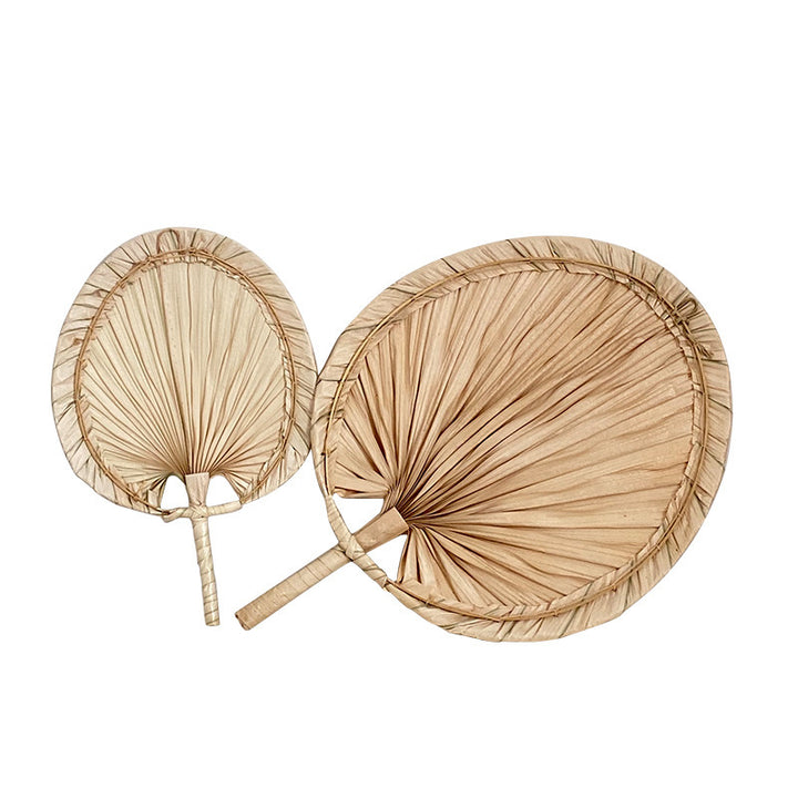 Women Handmade Palm Leaf Fan Stornfield