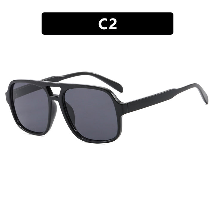 Women's modern square sunglasses with stylish transparent frame Stornfield