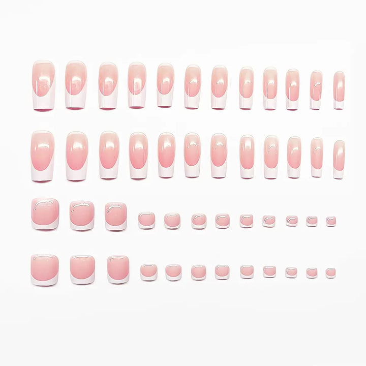 Stylish French Tip Nail Enhancements Stornfield