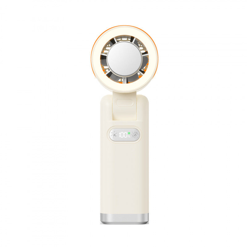 Women portable hand-held fan with digital speed display Stornfield