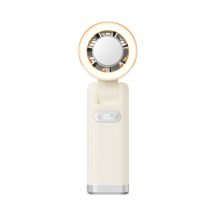 Women portable hand-held fan with digital speed display Stornfield