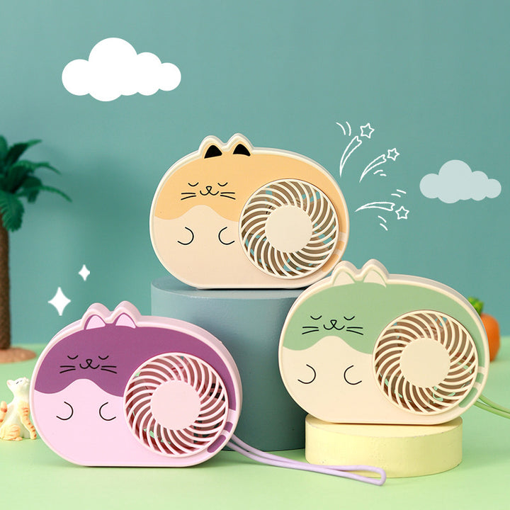 Women Portable Cat Mini Fan Stornfield