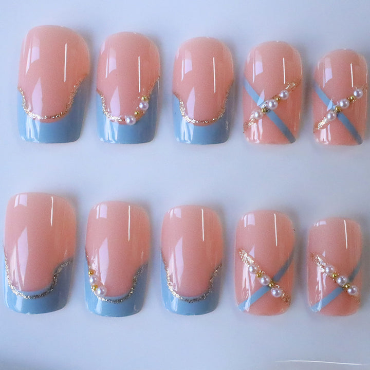 Elegant Decorative Acrylic Press-On Nails Stornfield