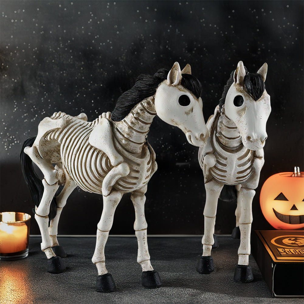 Decorative Skeleton Cat Figurine