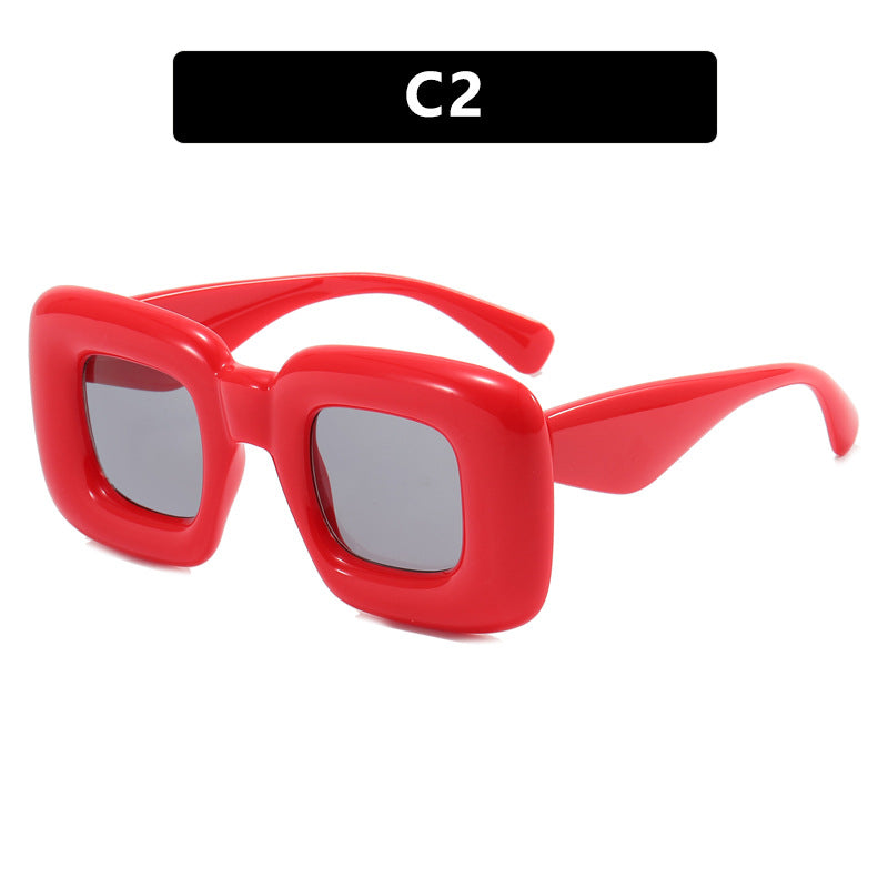Women rectangular sunglasses with wide frame and protective UV filter Stornfield