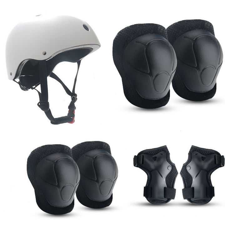 Children's Colorful Safety Helmet and Protective Gear Set Stornfield