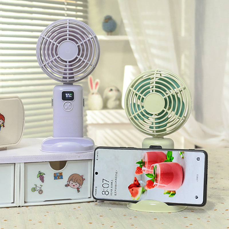 Women's Portable Mini USB Fan with LCD Display Stornfield