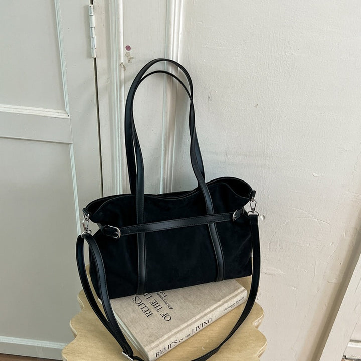 Versatile Suede Tote Bag