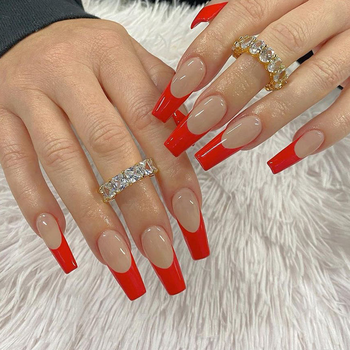 Artful stiletto nails with elegant gradient colors Stornfield