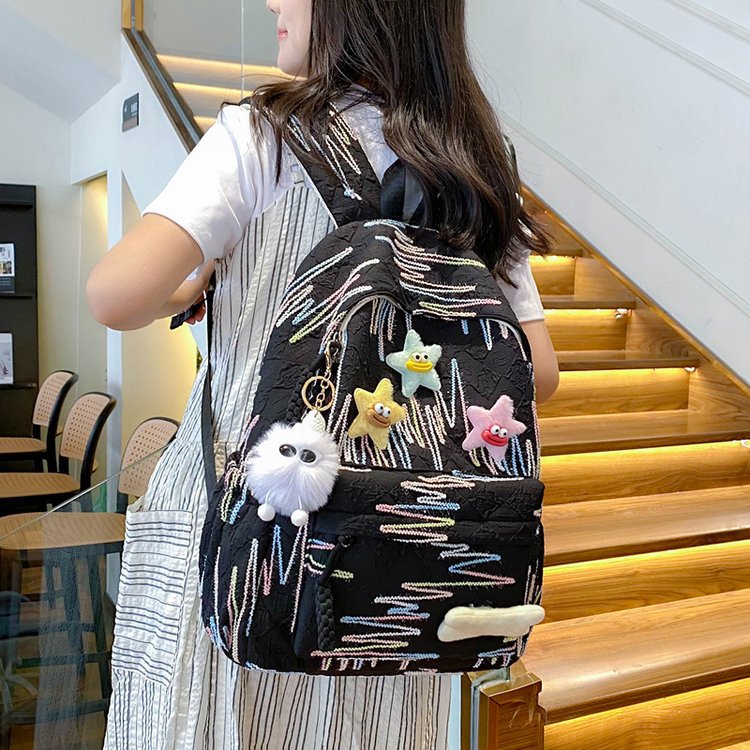 Backpack Made of High-Quality, Colorful Material with Playful Applications Stornfield