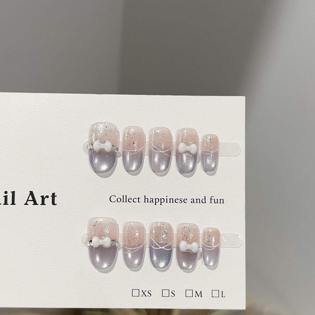 Stylish Press-On Nail Design Set