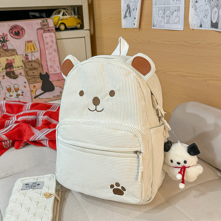 Backpack with Cute Bear Design and Practical Compartments Stornfield