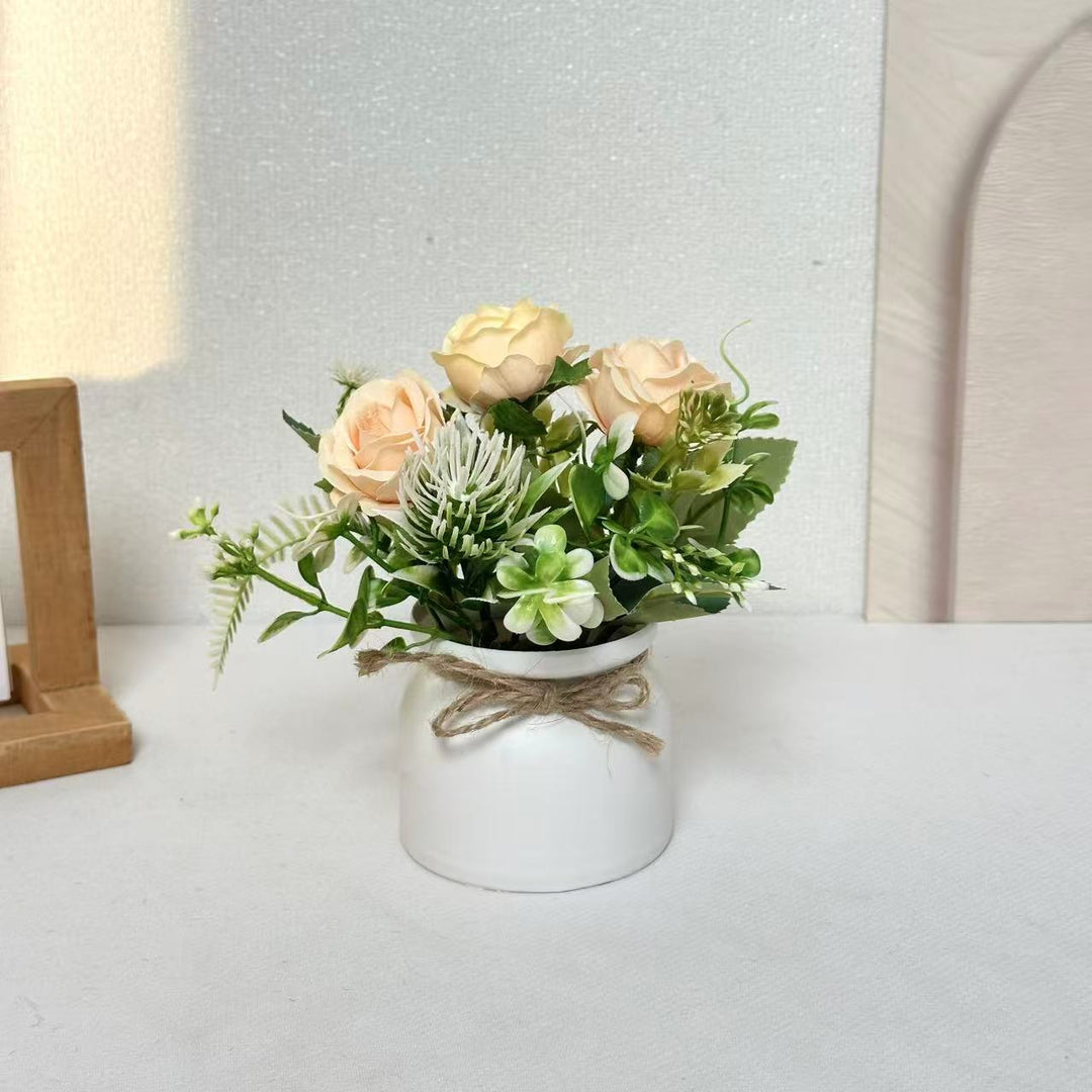 Elegant Artificial Floral Centerpiece for Tabletop Decor