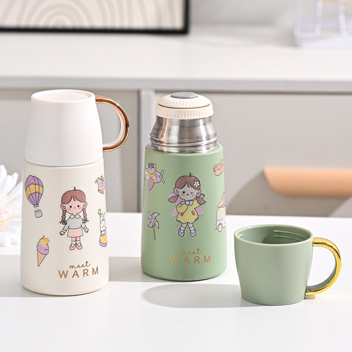 Ladies Insulated Carafe with Colorful Motif Design Stornfield