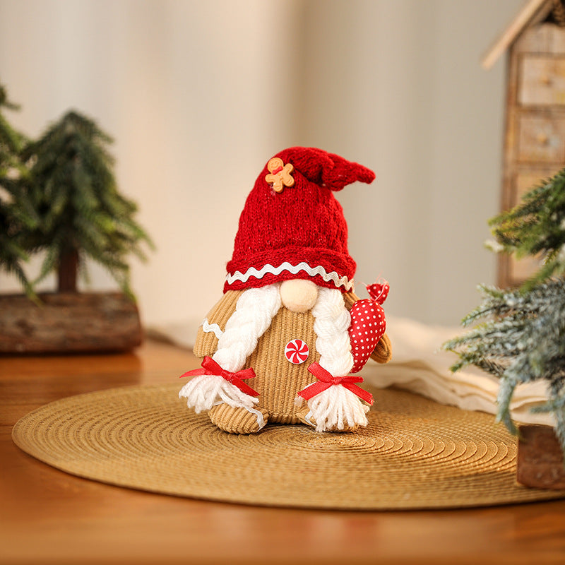 Decorative Christmas gnome figure with hat Stornfield
