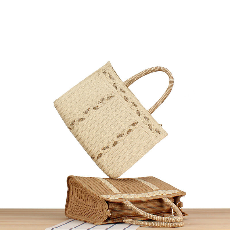 Stylish handbag with artistic ribbed design Stornfield