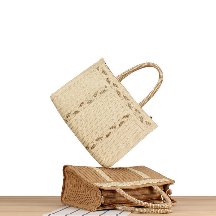 Stylish handbag with artistic ribbed design Stornfield