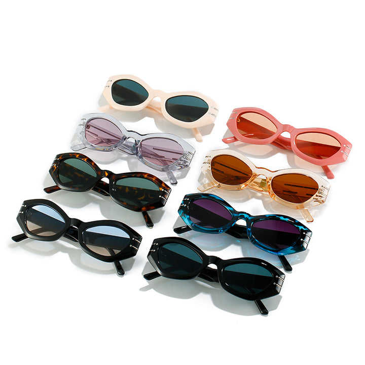 Ladies stylish designer sunglasses with unique frame construction Stornfield