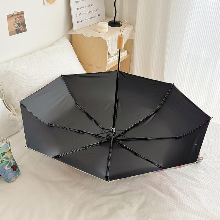 Ladies Foldable Rainbow Retouch Rain Umbrella Stornfield