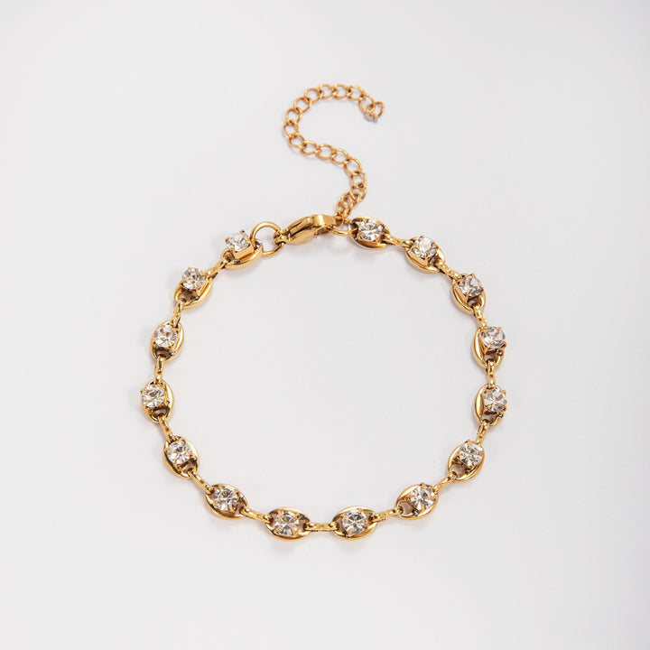 Elegant Gemstone Accent Link Bracelet Stornfield
