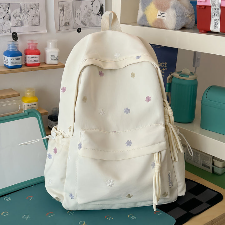 Embroidered Floral Print Backpack Stornfield