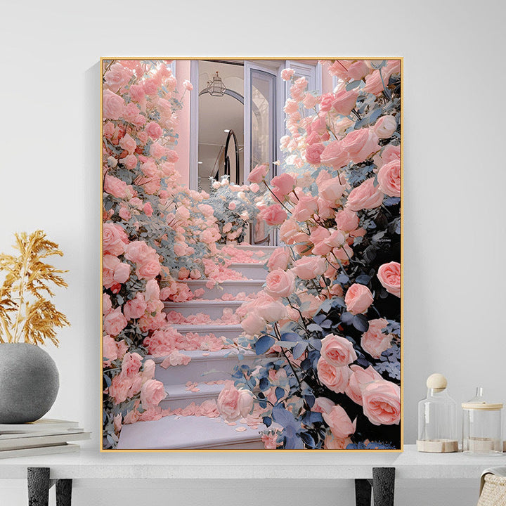 Floral Garden Scene Wall Art Stornfield
