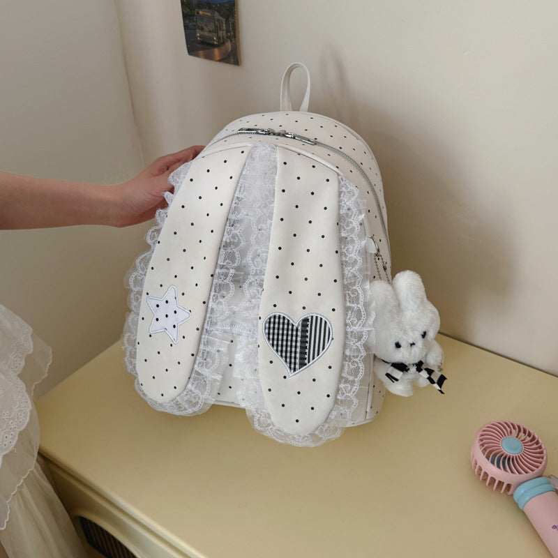 Cute Bunny-Ear Plush Backpack Stornfield