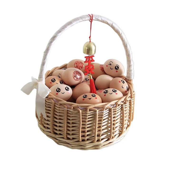 Ladies natural basket with decorative bow decoration Stornfield
