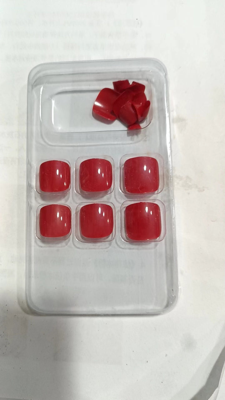 Premium Smooth Square Press-On Nail Set Stornfield