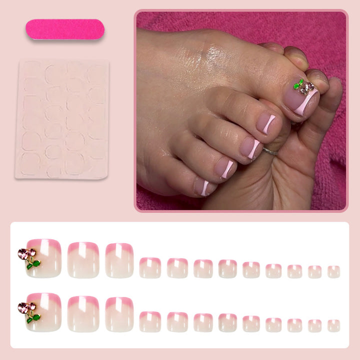 Nail art set with elegant flower decorations Stornfield