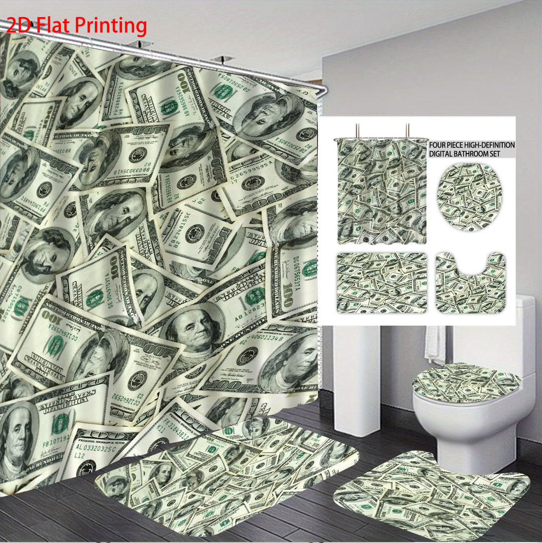 Digital Dollar Bill Bathroom Set Stornfield