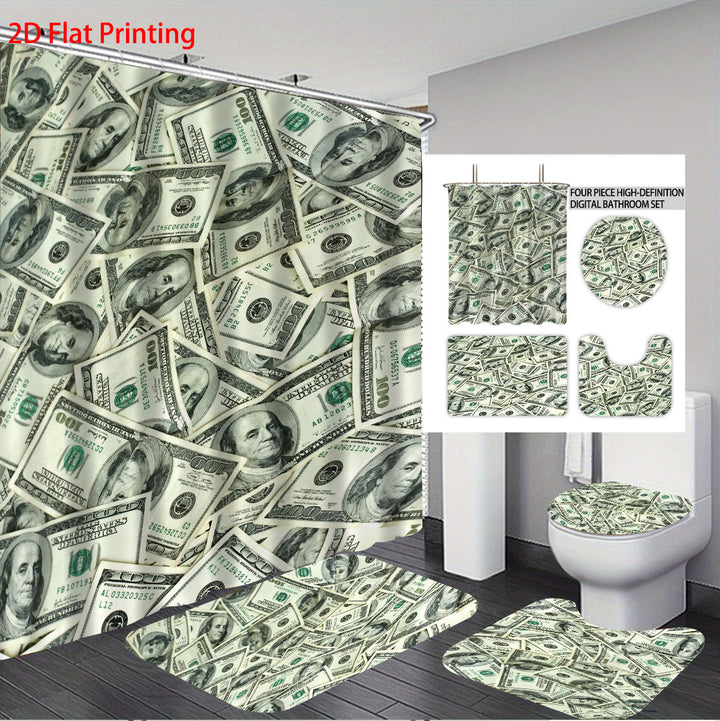 Digital Dollar Bill Bathroom Set Stornfield