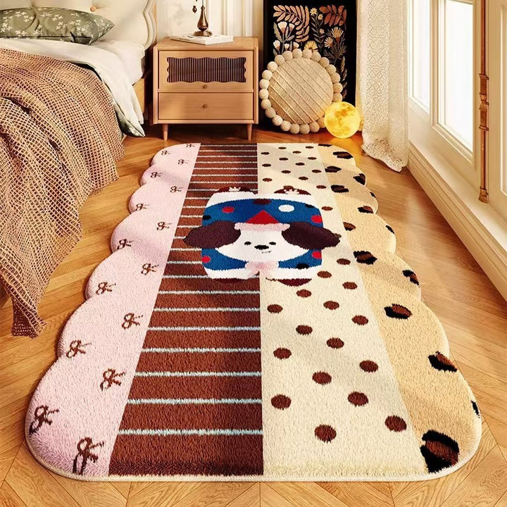 Cute Cartoon Dog-Themed Area Rug