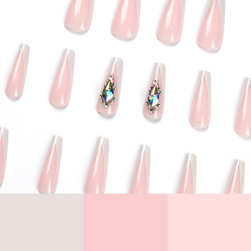 Artful nail extensions with elegant glitter accents Stornfield