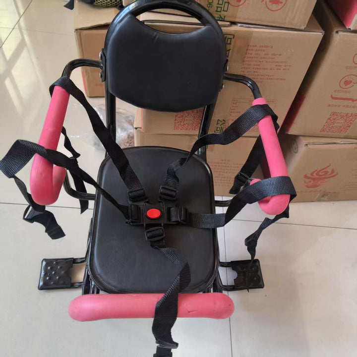 toddler safety bike seat with adjustable five-point harness padded armrests and footrests Stornfield