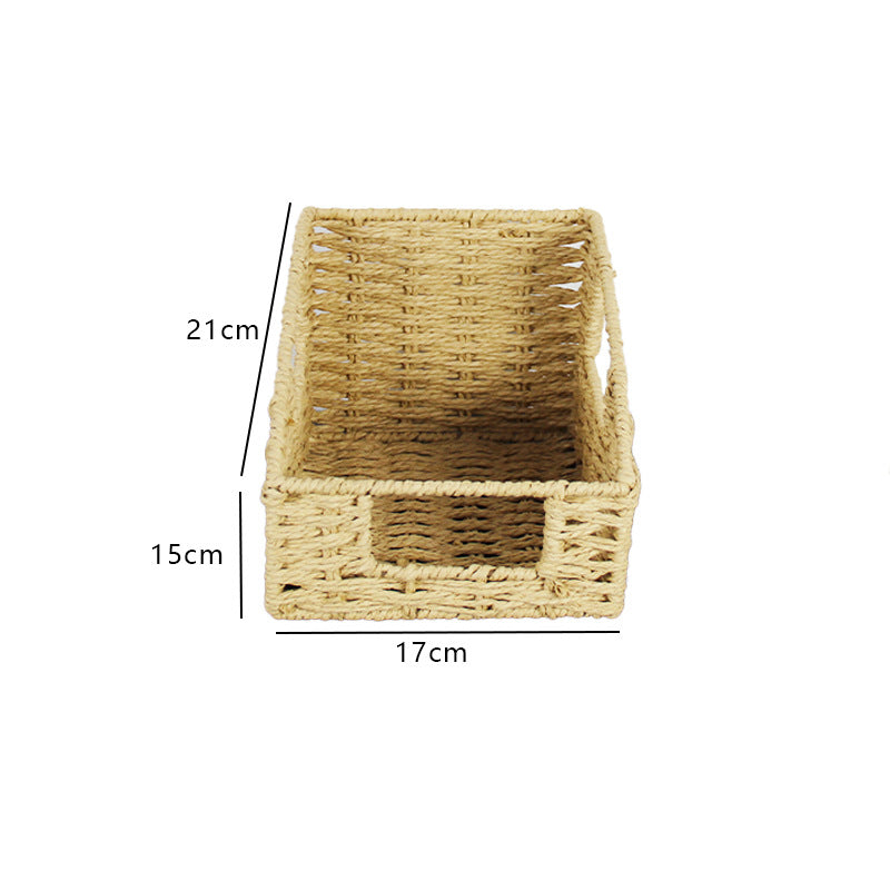 Natural Fiber Rectangular Storage Basket Stornfield